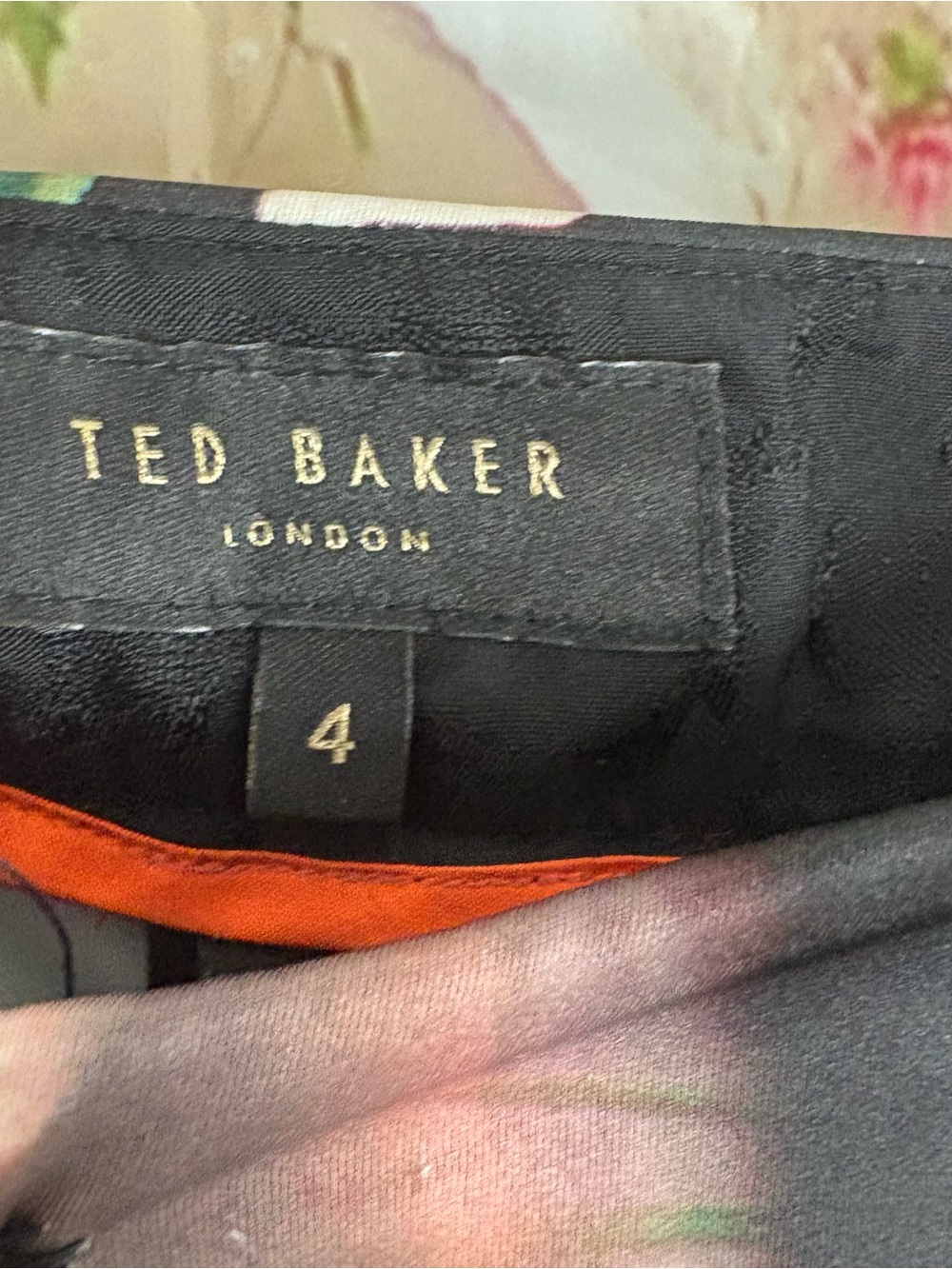 Ted Baker London Aasha Opulent Bloom floral satin trousers - Picture 9 of 9